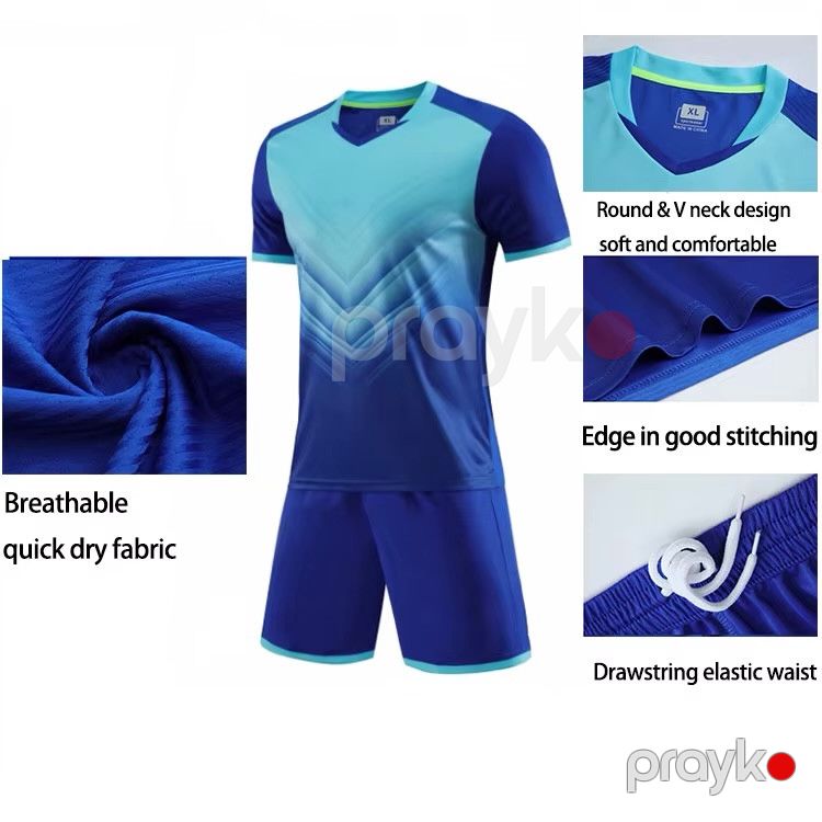 Futbol forması VC_2428841, polyester, göy, ölçü XL — Mallar, Bakı (3)