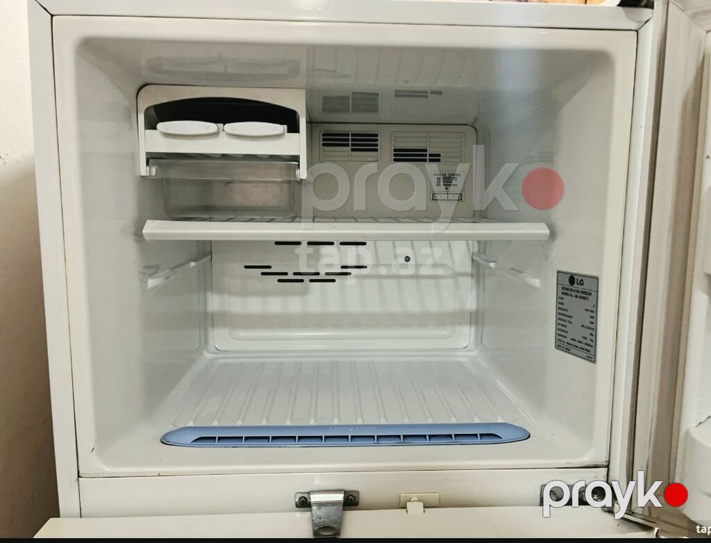 LG iki qapılı soyuducu - Klassik ağ korpus, yuxarıda dondurucu — Soyuducular, Bakı (2)