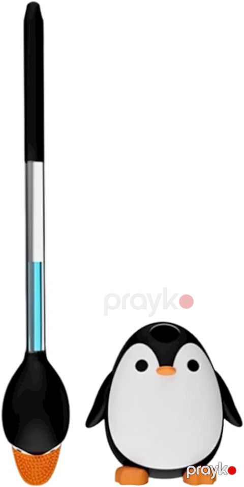 Unitaz fırçası-şotka HL9İ Penguin, 40x16x16.3 sm, silikon — Bakı