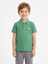 Polo oğlanlar üçün 48944520, pambıq, yaşıl, ölçü 8 yaş — Mallar