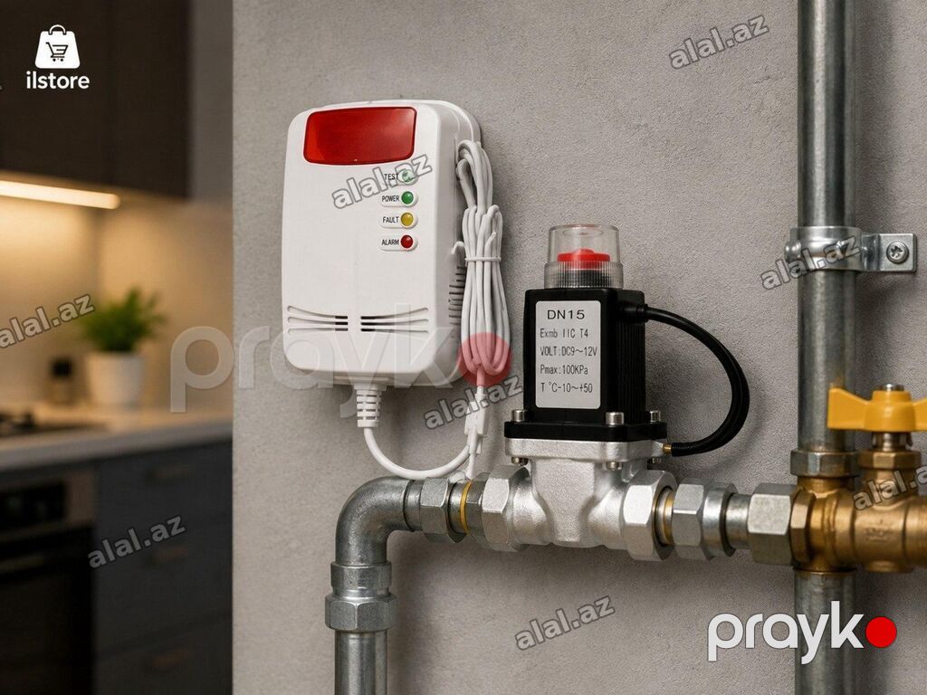 Qaz dedektoru + elektron klapan Tuya Qaz dedektoru və elektron klapan — Təmir və inşaat, Bakı (3)