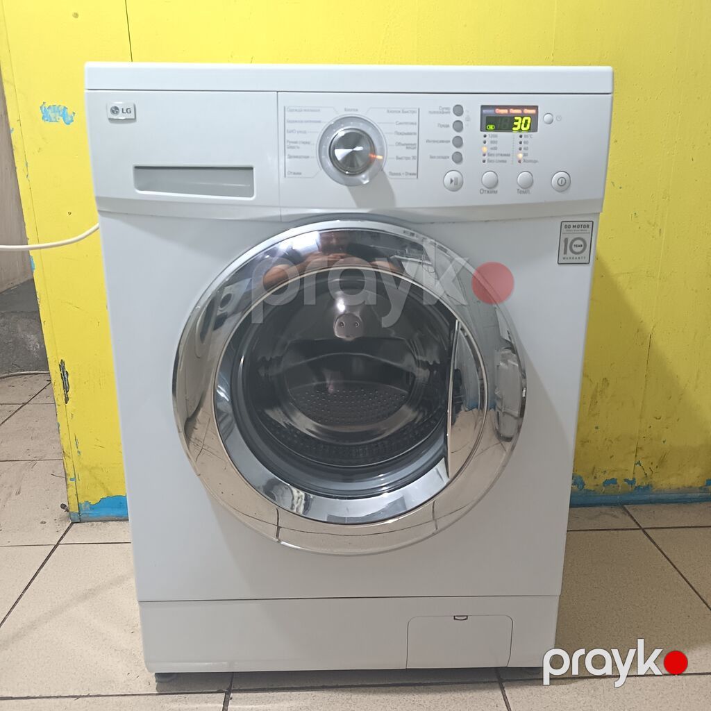 Paltaryuyan maşın LG, 6 kq, İşlənmiş, Avtomat, Qurutma var, Kredit yoxdur, Ödənişli çatdırılma — Çamaşır maşınları, Bakı (4)