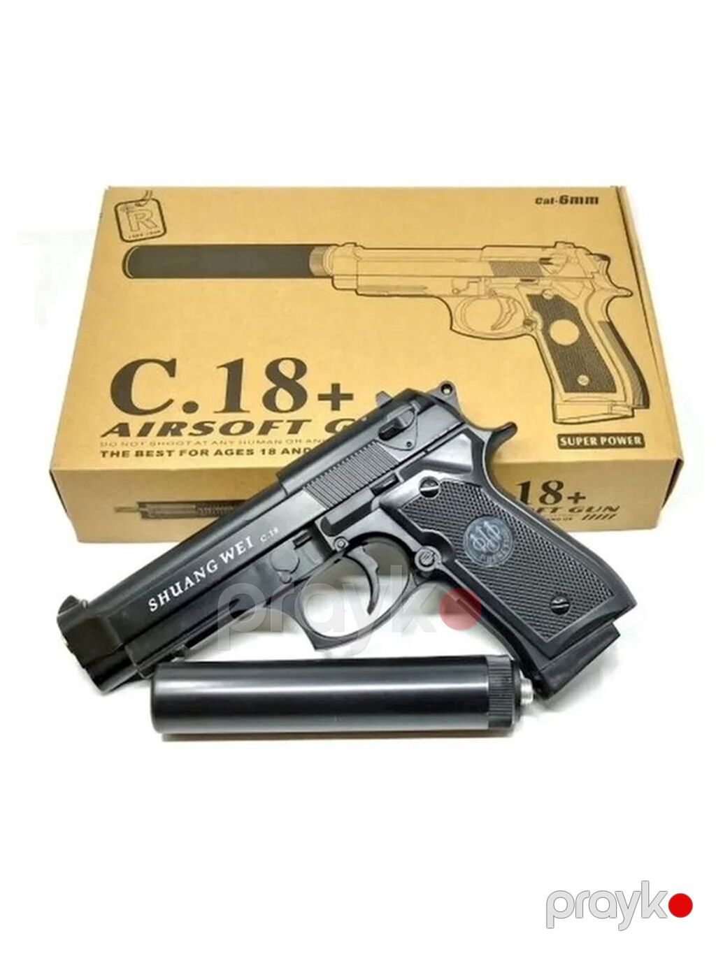 Məhsul: Shuang WEI C.18 Airsoft tapança Xüsusiyyətlər: - Kalibr: 6 mm — Oyuncaq silahları, Bakı (2)