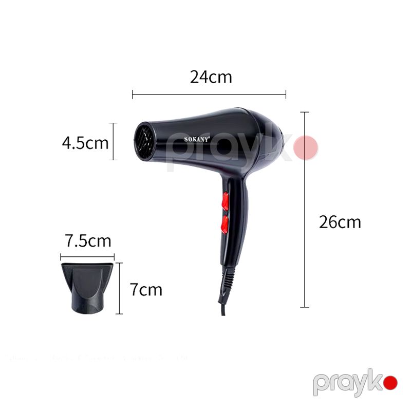 Sokany SK-2200 2200W Güclü Saç Qurutma Feni – Professional Saç Şəkilləndirici, Sürətli Qurutma — Fən, Bakı (6)