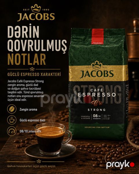 Jacobs Café Espresso Strong qəhvəsi 500 qram — Bakı