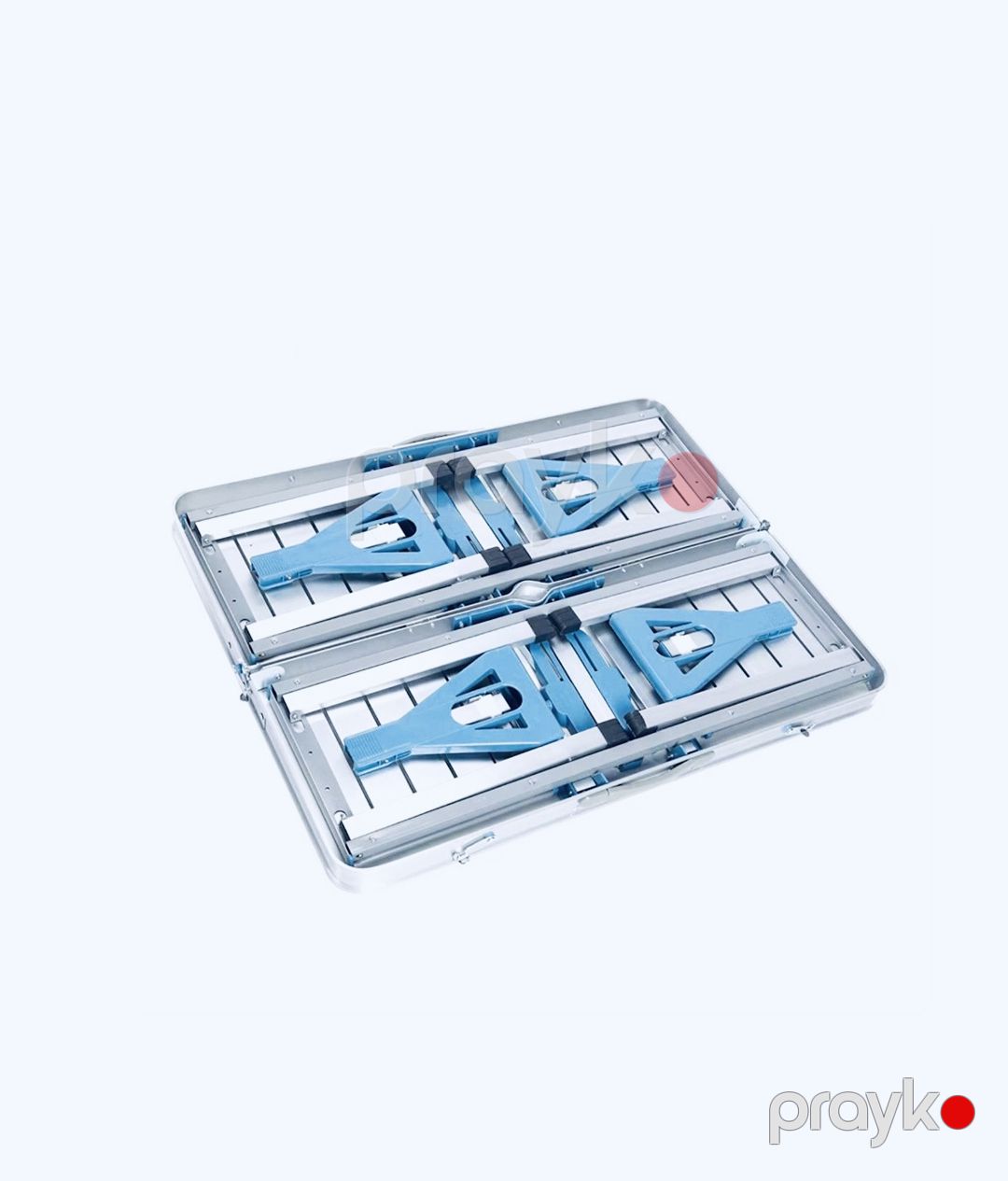 Yığılan mebel dəsti 10х85х33 sm, aliminium/plastik, ağ/mavi — Mallar, Bakı (2)