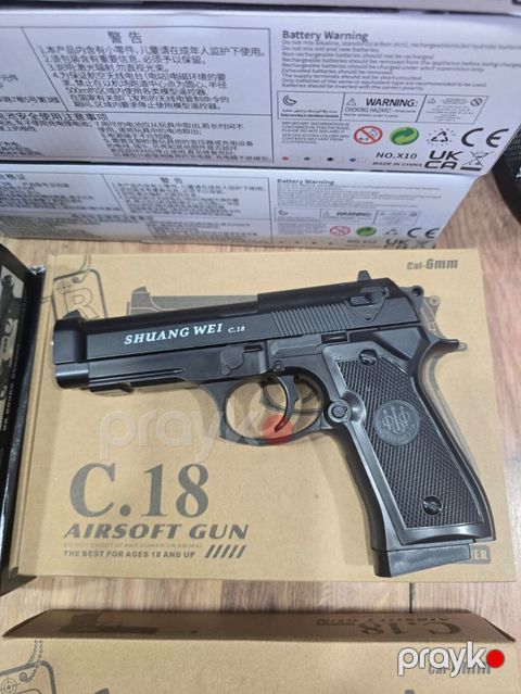 Məhsul: Shuang WEI C.18 Airsoft tapança Xüsusiyyətlər: - Kalibr: 6 mm — Bakı