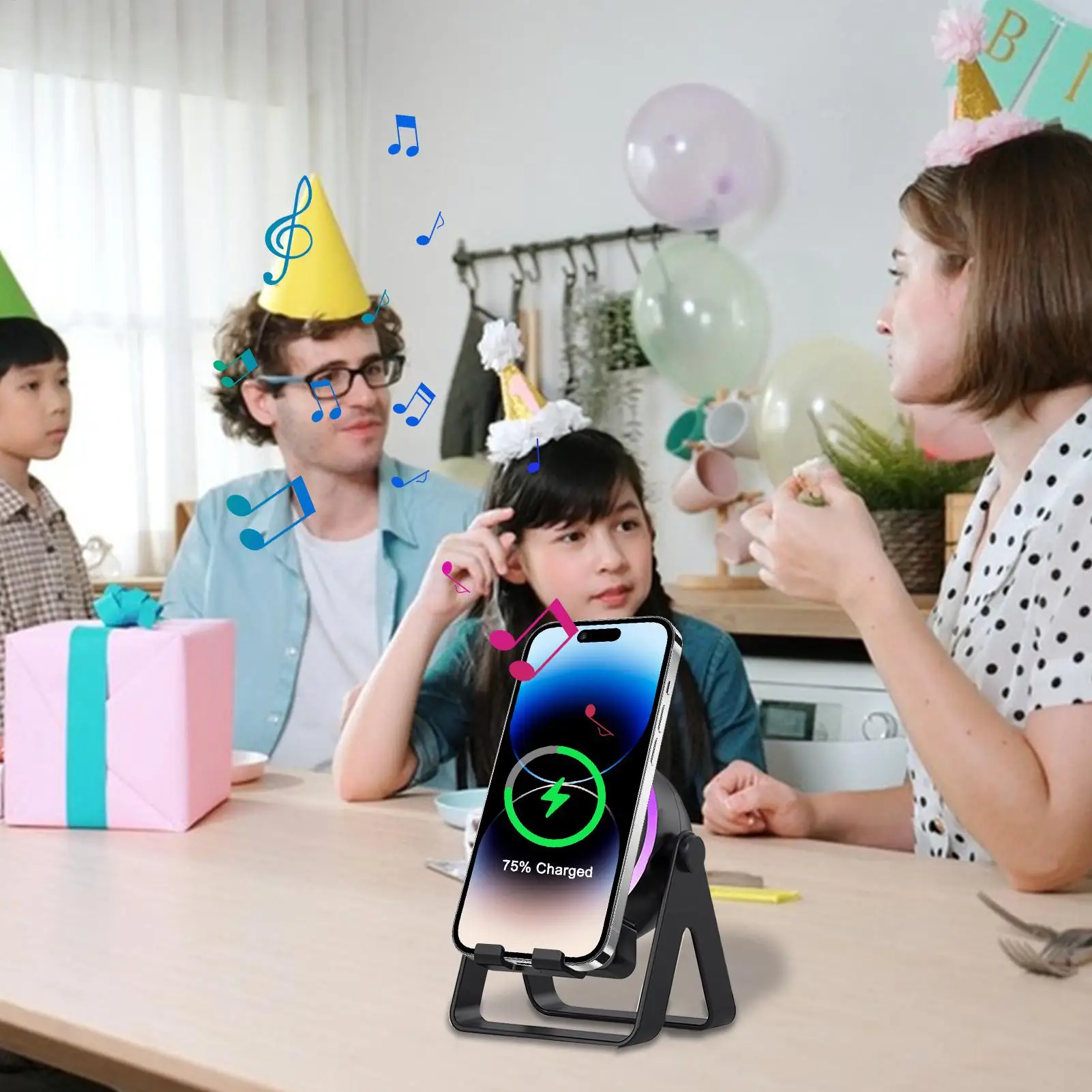 Simsiz Enerji Yığan Portativ Dinamik və Telefon Altlığı — Smartfon aksesuarları, Bakı (5)
