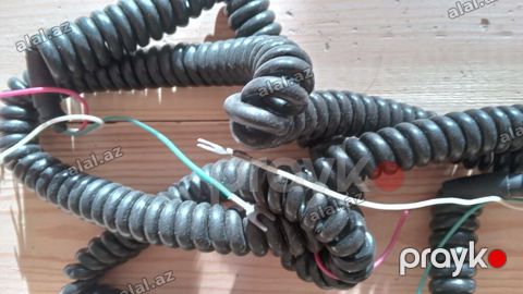 Məhsul: Spiral telefon dəsti kabelləri Təsvir: - Klassik spiral — Bakı