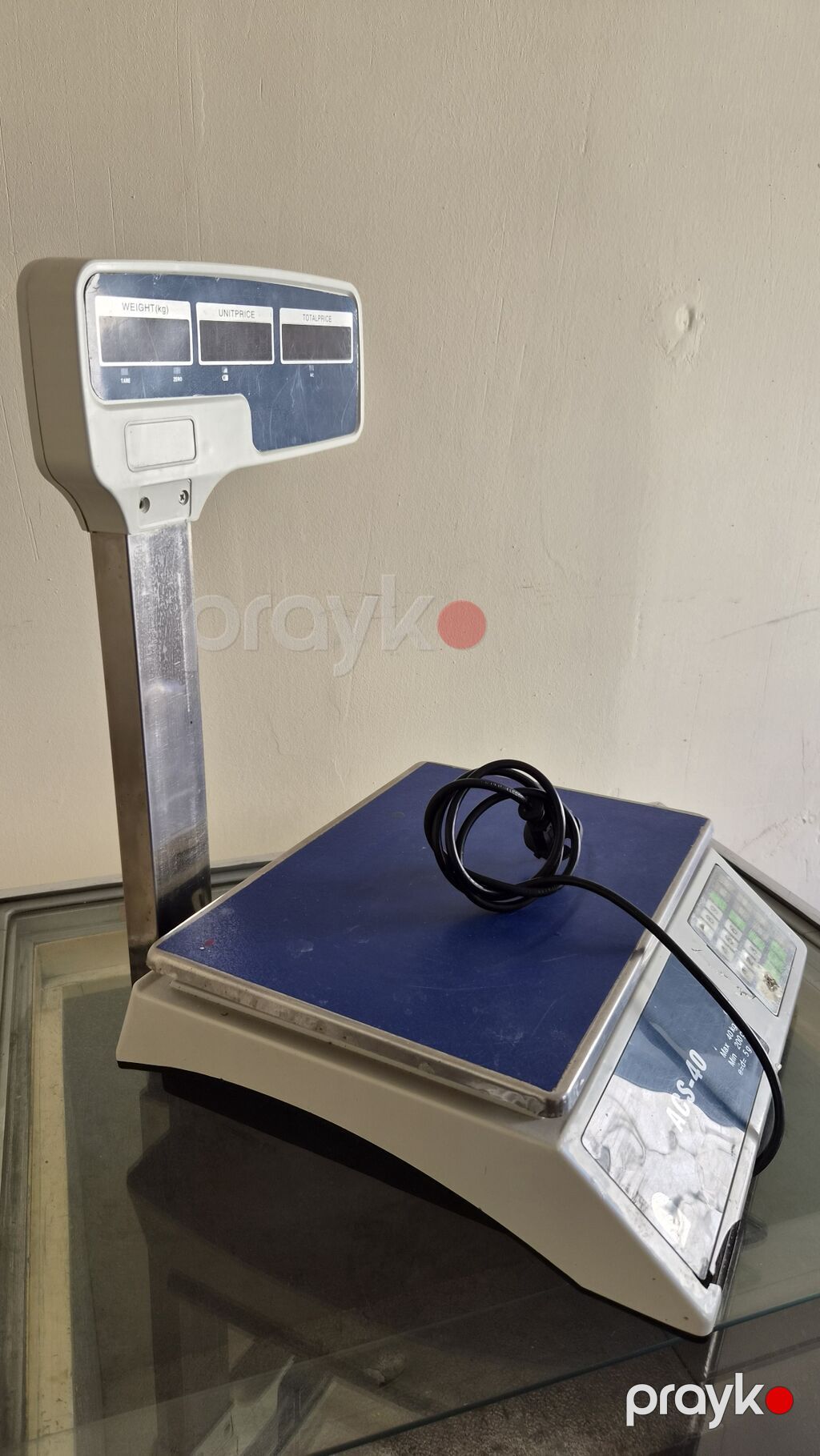ACS-40 elektron ticarət tərəzisi - Daşıma qabiliyyəti: maksimum 40 kq — Ticarət tərəzisi, Bakı (2)