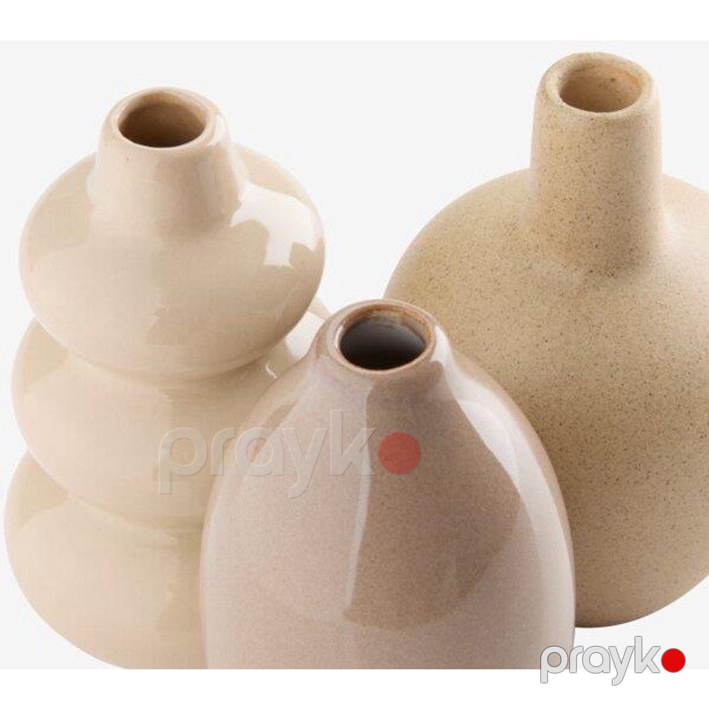 Güldan dəsti Jysk Amundsen, keramika, bej, 6x10 sm, 3 əd — Mallar, Bakı (3)