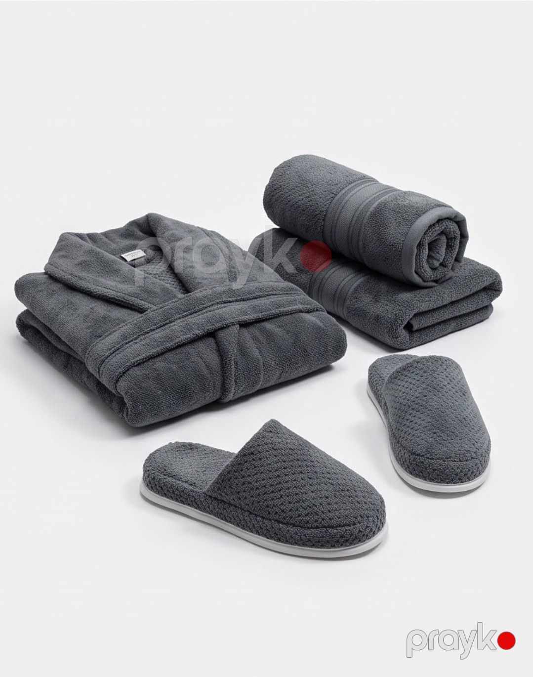 Hamam xələti dəsti Pupilla, tünd boz, mahra, pambıq, ölçü XL — Mallar, Bakı (2)