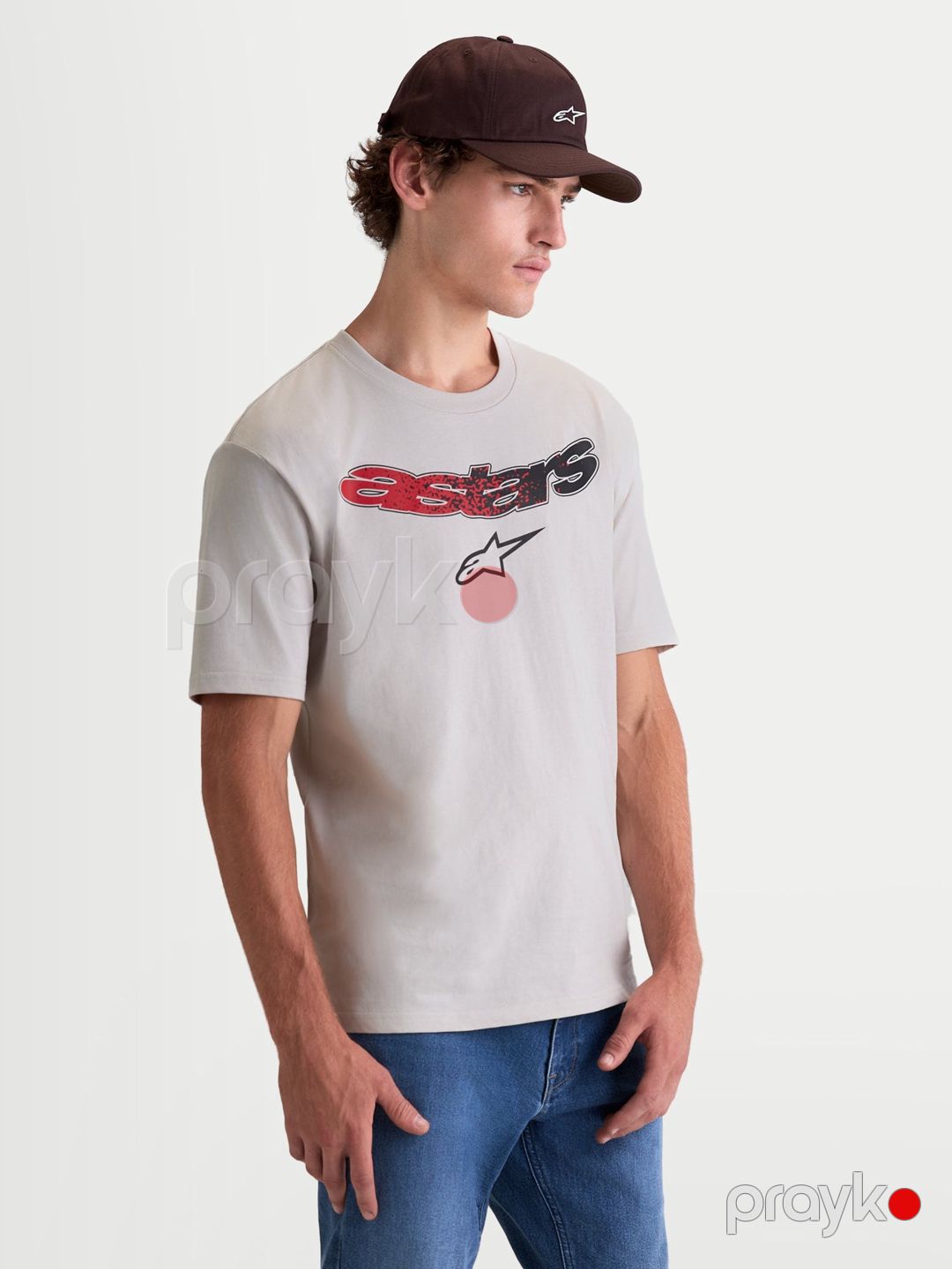 Futbolka Alpinestars Elliptogrit CSF, boz, pambıq/poliester, ölçü L — Mallar, Bakı (2)
