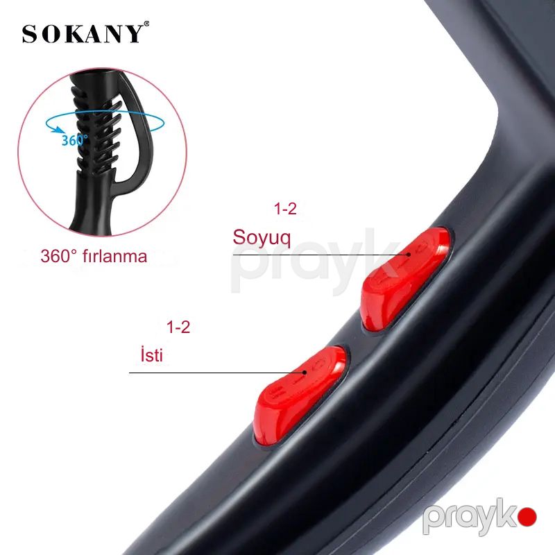 Sokany SK-2200 2200W Güclü Saç Qurutma Feni – Professional Saç Şəkilləndirici, Sürətli Qurutma — Fən, Bakı (5)