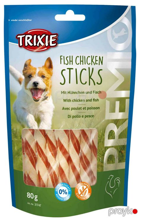 Məzə Trixie Premio Fish Chicken Sticks Toyuqlu Çubuqlar Balıq ilə 80 q — Bakı