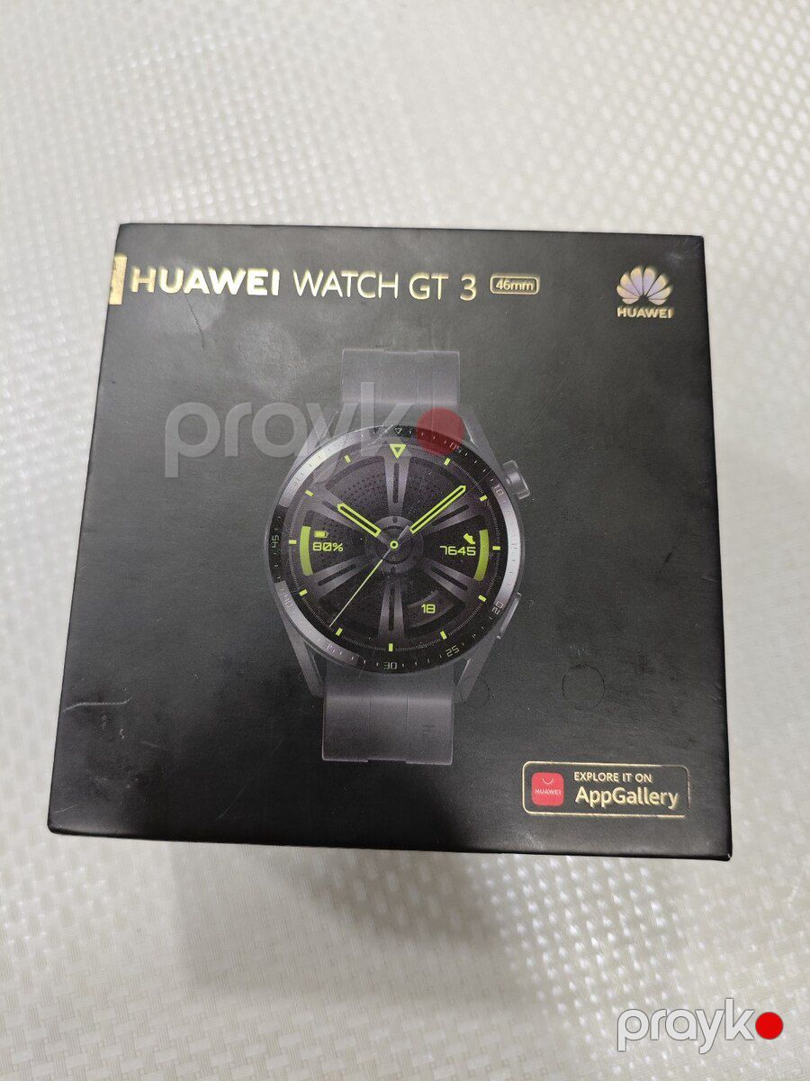 Huawei Watch GT 3 Black 46mm — Ağıllı saatlar və biləkliklər, Şəki (4)