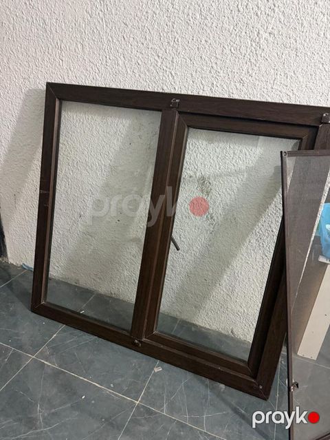 PVC plastik pəncərə çərçivəsi – iki bölməli, bir açılan qanadlı model — Bakı