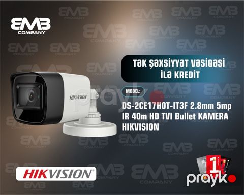 DS-2CE17HOT-IT3F 2.8mm 5MP ır 40m — Bakı
