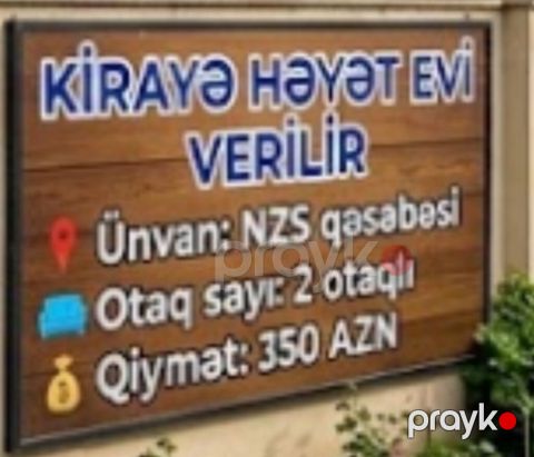 Kirayə həyət evi Ünvan: NZS qəsəbəsi Otaq sayı: 2 otaqlı Qiymət — Bakı