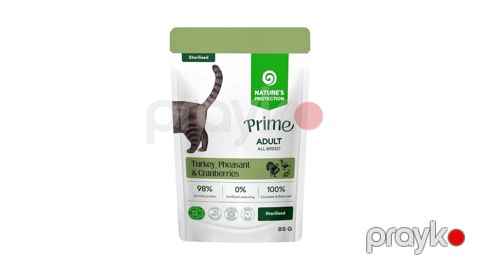 Natures Protectıon Sterilised Adult Cats All Breeds with Turkey, Pheasant and Cranberries 85 g — Bakı