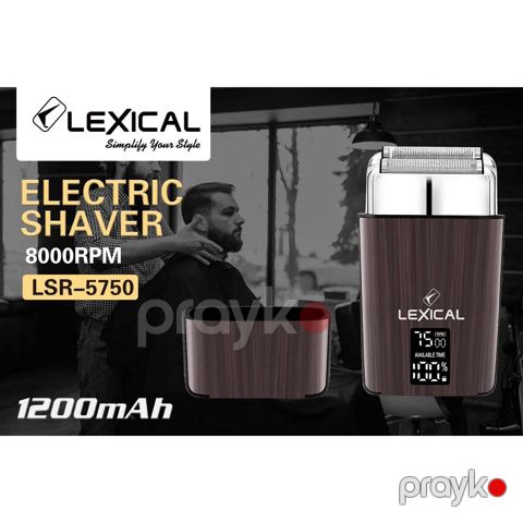 Lexical LSR-5750 Professional Elektrikli Təraş Aparatı – 8000RPM, IPX6 Suya Davamlı — Bakı
