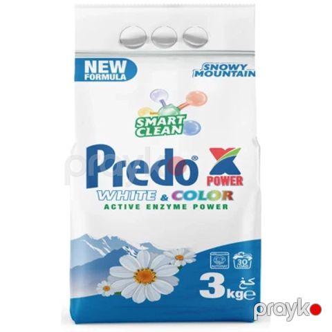 Yuyucu toz Predox Snowy Mountain, ağ və rəngli paltarlar üçün, avtomat, 3 kq — Bakı
