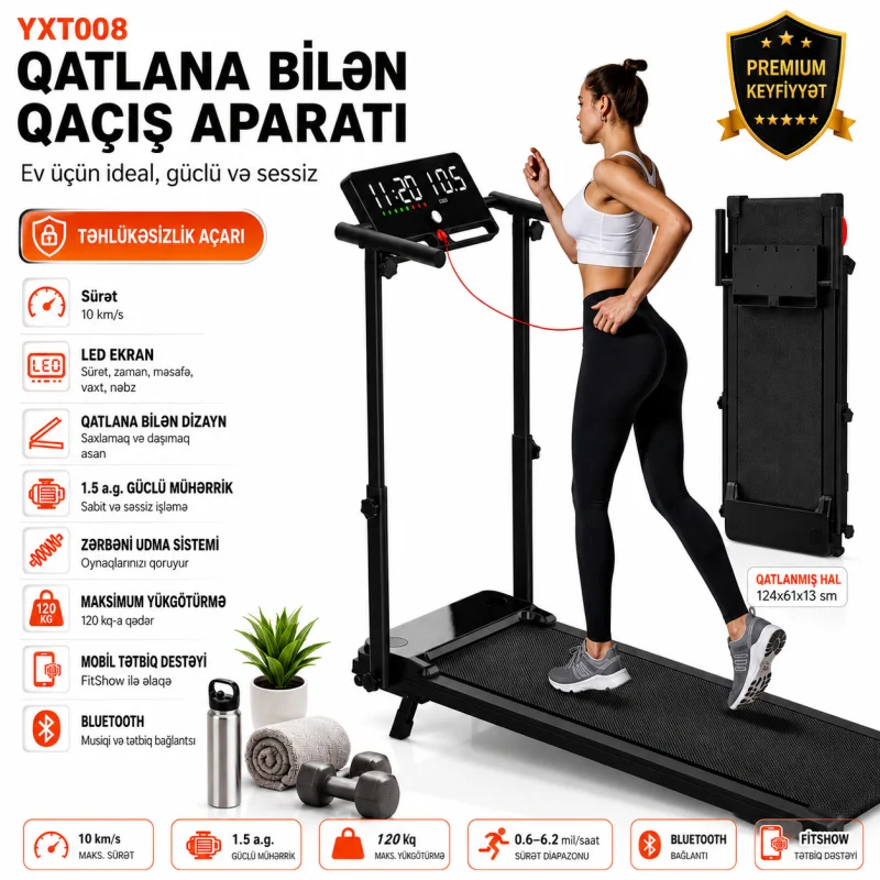 Qaçış yolu, elektrikli, ev üçün, peşəkar, elektrikli, əl ilə idarəetmə ilə, pilləli, 120 kq — Bakı