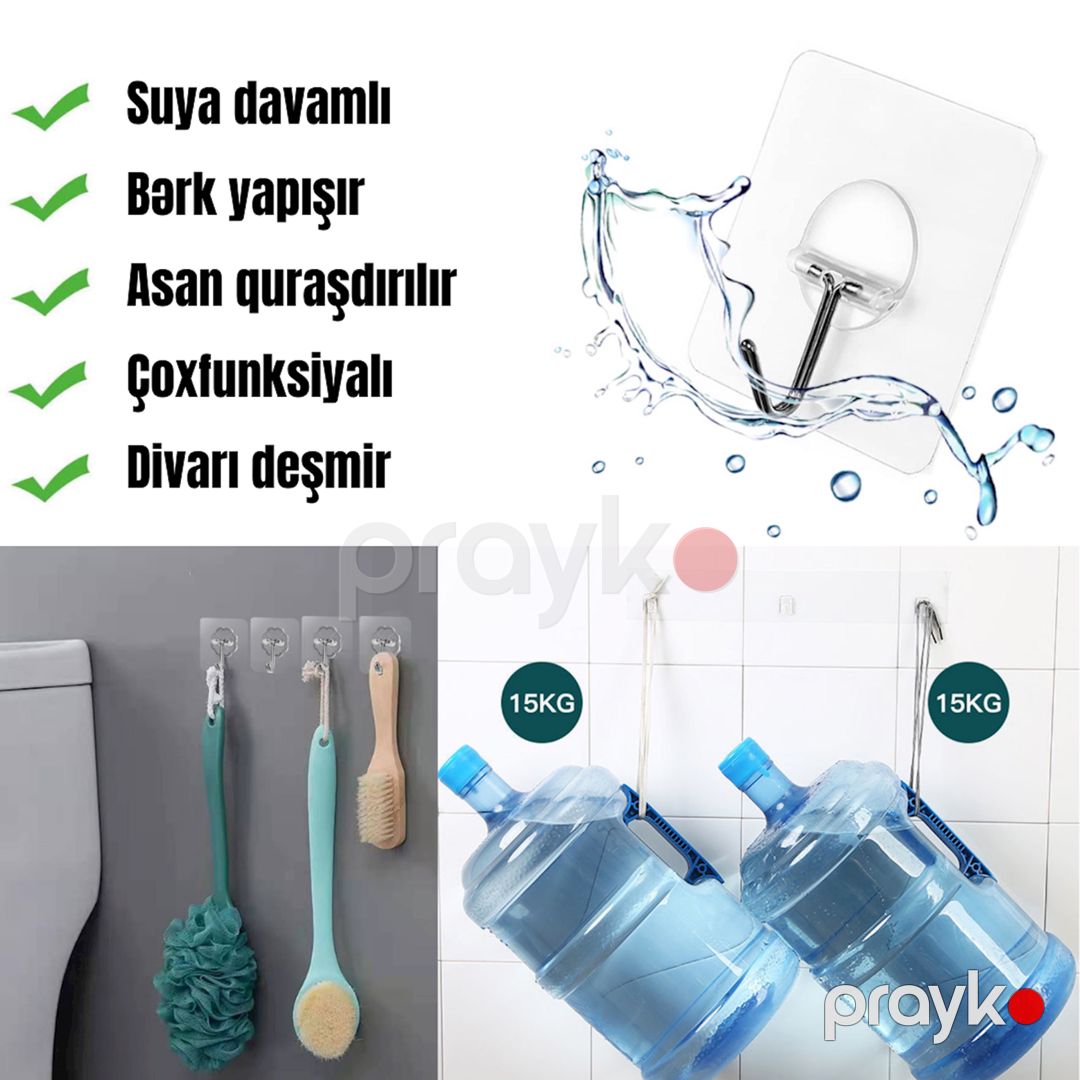 Hamam otağı üçün qarmaqlar MS111, 2 əd — Mallar, Bakı (2)
