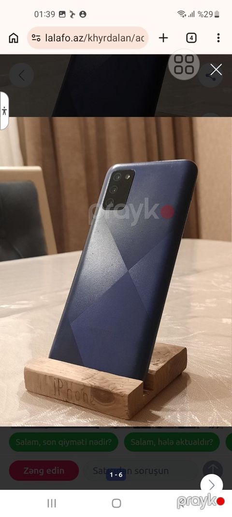 Samsung Galaxy A02s Black 64GB/4GB — Bakı