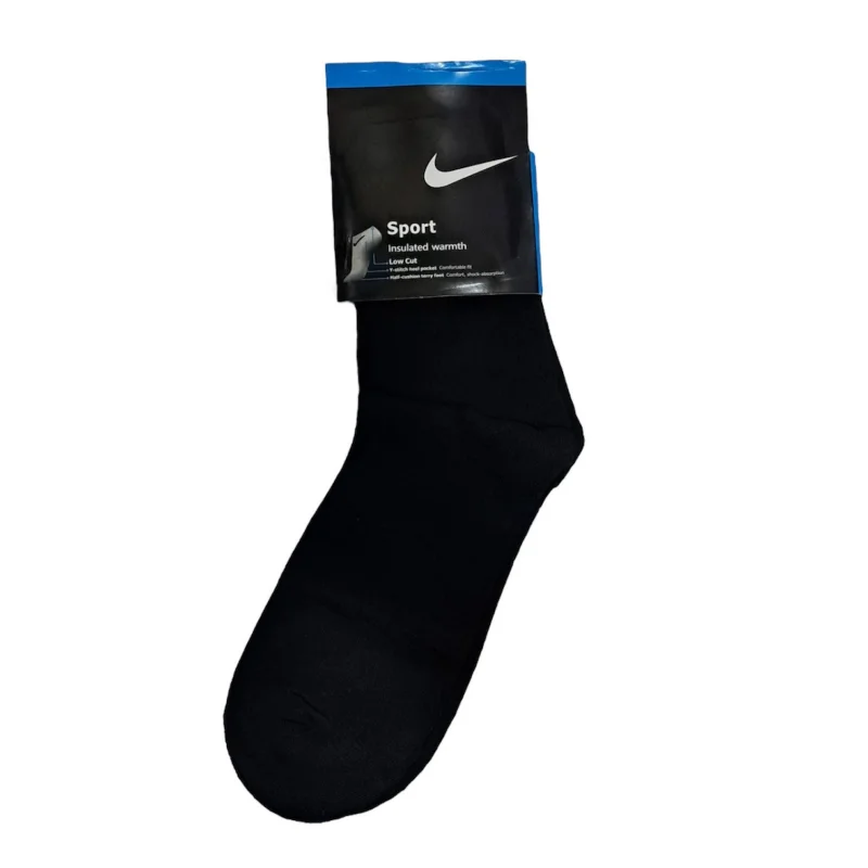 Corab Nike, qara, orta uzunluq, loqolu, yüksək keyfiyyətli və rahat - WS1505 — Etrend.az — Kişi geyimləri
