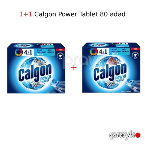 Paltaryuyan maşın üçün təmizləyici həblər Calgon Power Tablet, 80 ədəd — Bakı