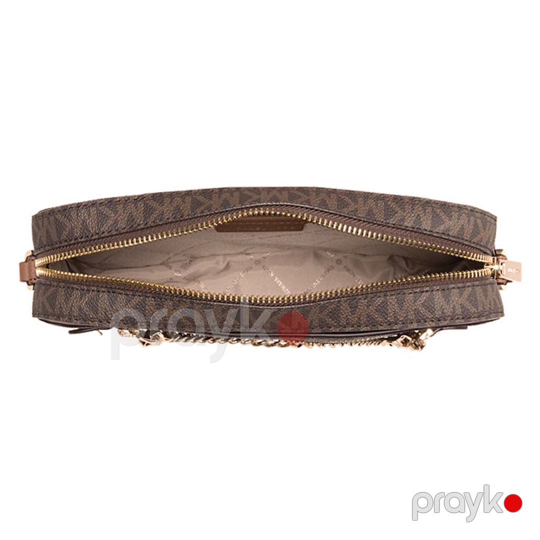 Kross-bodi çanta Michael Kors Jet Set East West Large Brown — Mallar, Bakı (3)