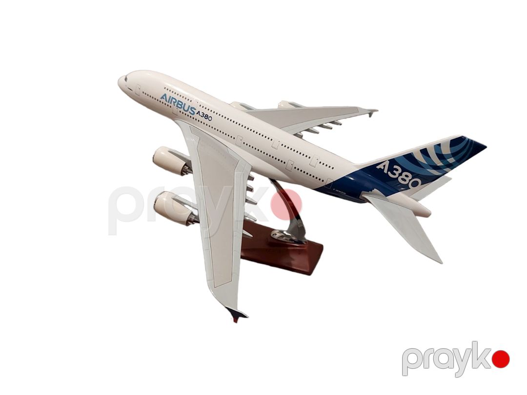 Dekorativ təyyarə modeli Aırbus A380, ağ, 47x44x20 sm — Mallar, Bakı (2)