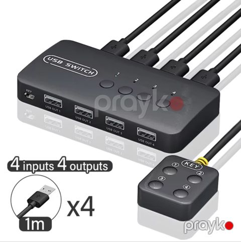 KVM Switch 4 port 4 pc — Bakı