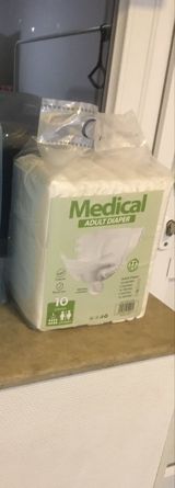 Medical Adult Diaper – böyüklər üçün uşaq bezi - Unisex model - Ölçü — Ersin