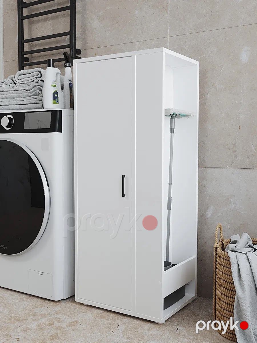 Şkaf Klin, ağ, 105.4x35.3x45 sm, Ldsp - 3563_L-6SkafcleanWh — Şkaflar, Bakı (3)