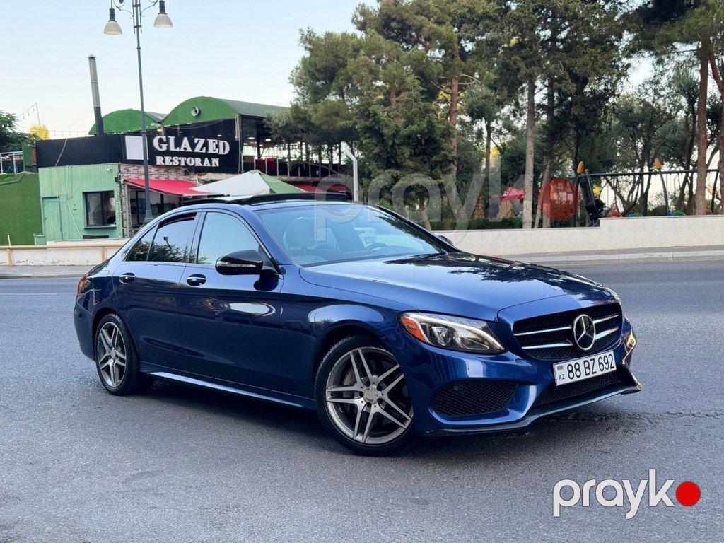 Mercedes C 300, 2.0 L, 2017 il, 138 000 km — Avtomobillər, Bakı (3)