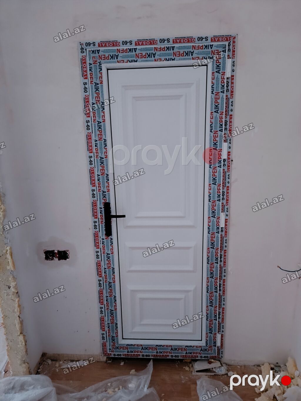 Hamam üçün Yeni Plastik qapı 80x200 sm Üzlük ilə, Zəmanətli, Ödənişli quraşdırma — Mallar, Bakı (3)
