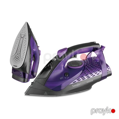 Sonifer SF-9130 Buxarlı Ütü – 3000W, Keramika Altlıqlı və Anti-Drip Sistemi ilə — Bakı
