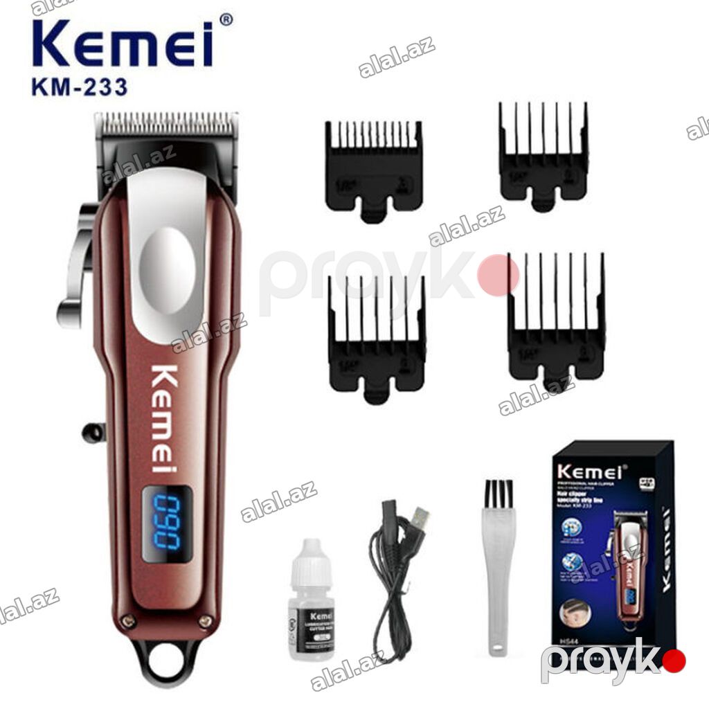 Taraş Aparatı Kemei 233 (bardovu rəng) / Kemei 232 (Ağ rəng) Üz Saç — Elektronika, Bakı (3)