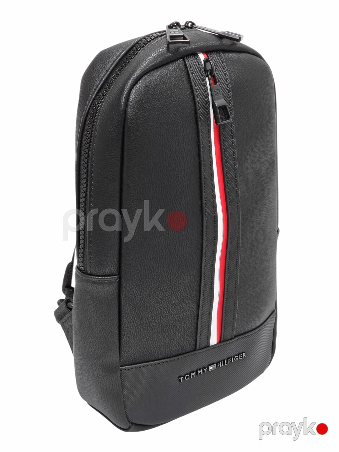 Kross-bodi çanta kişilər üçün, poliuretan, qara, 28 sm — Mallar, Bakı (2)