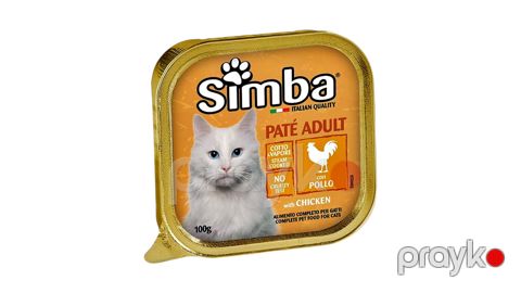 Pişiklər üçün nəm yem Simba Pate Chicken, 100 q — Bakı
