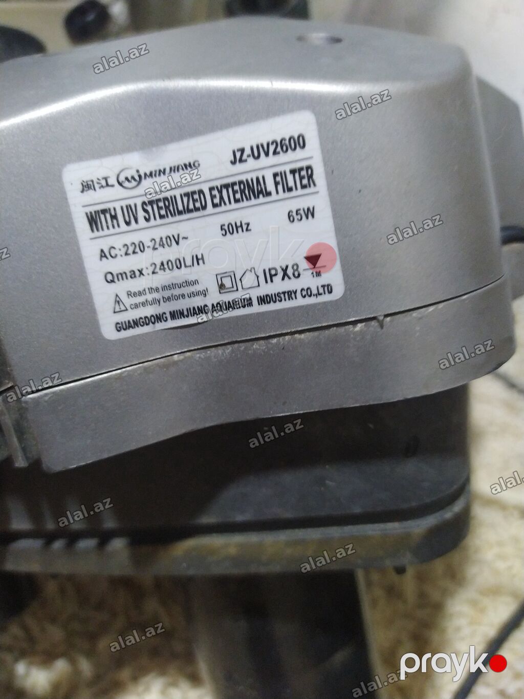 Min Jiang JZ-UV2600 – UV lampalı xarici akvarium filtri Tam işləkdir — Heyvanlar, Bakı (3)