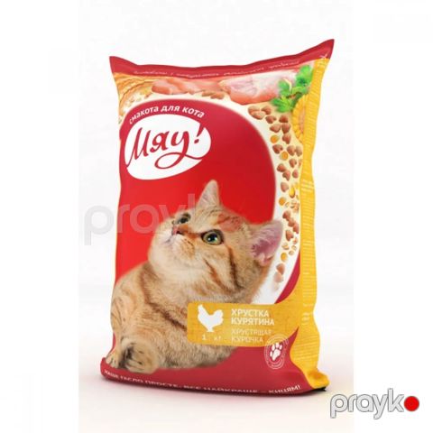 Quru yem pişiklər üçün Мяу toyuq ilə, 1 kq — Bakı