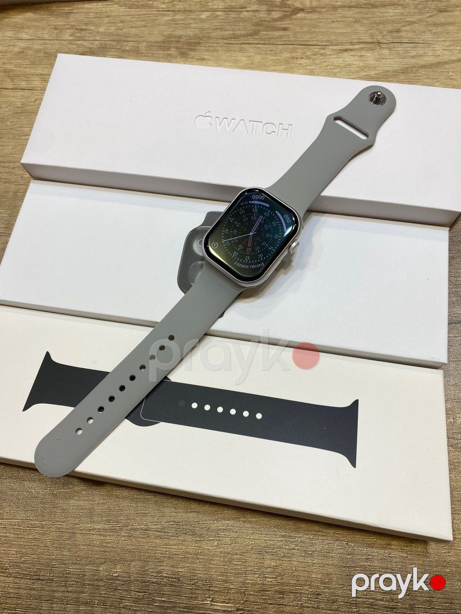 Smart saat 11 serie /46 mm silver — Ağıllı saatlar və biləkliklər, Bakı (2)