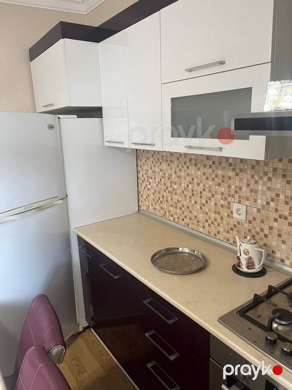 Mətbəx mebeli dəsti – L formalı, müasir dizayn. Ölçüsü 3.8x1.2 — Mətbəx mobilyası, Masazır (4)