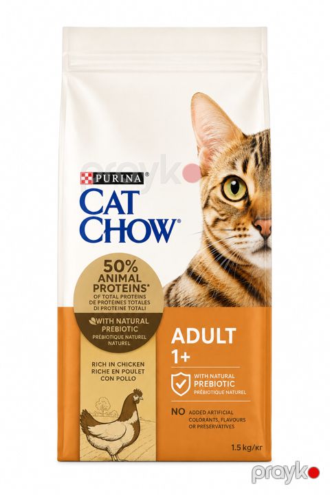 Quru yem yetkin pişiklər üçün Purina Cat Chow, Toyuq, 15 kq — Bakı