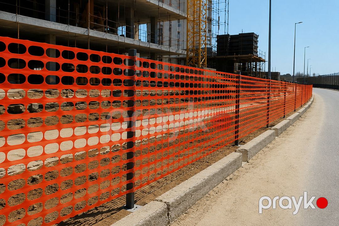 Girişin məhdudlaşdırılması üçün tor 5105, PVC, narıncı, 5000х100 sm — Mallar, Bakı (2)
