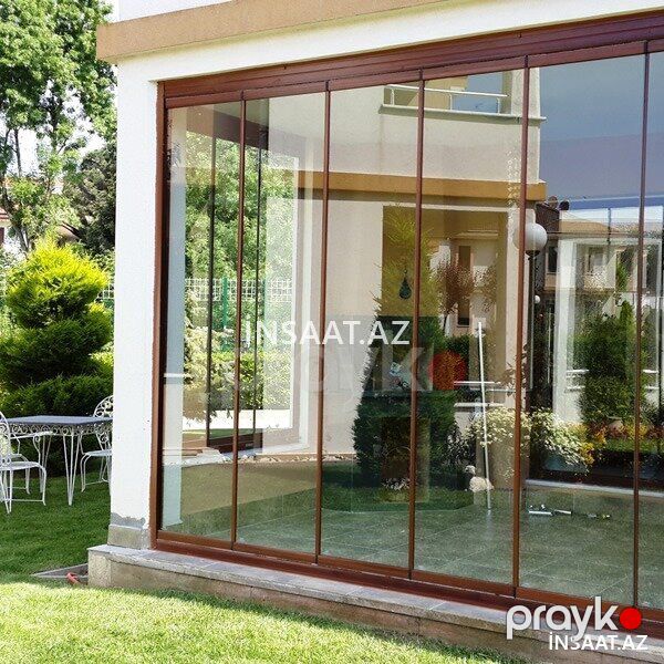 Sürgülü Cam Balkon — Pəncərələr, qapılar, balkonlar, Bakı (6)