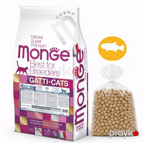 Quru yem Monge Cat Sterilised qısırlaşdırılmış pişiklər üçün, alabalıq ilə 1 kq çəki ilə — Bakı